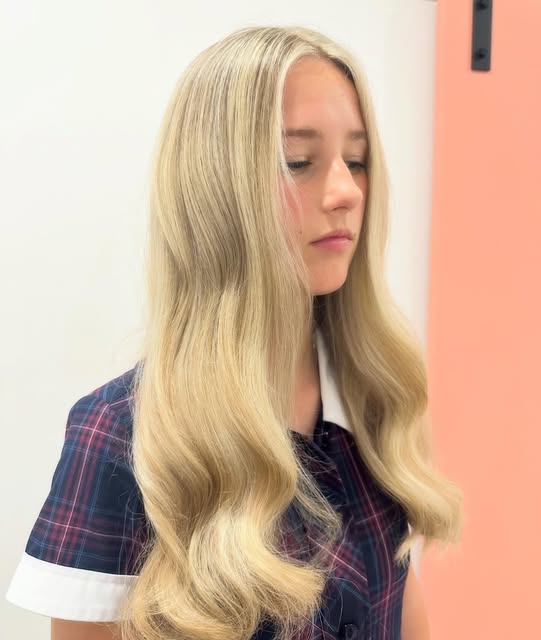 Bright blonde